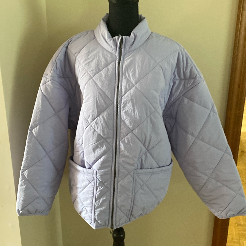 NWOT lavender 2-piece jacket/track pant set. Size L